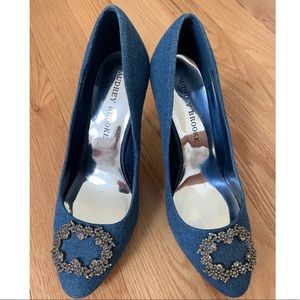 Audrey Brooke Denim Pumps (Manolo inspired)